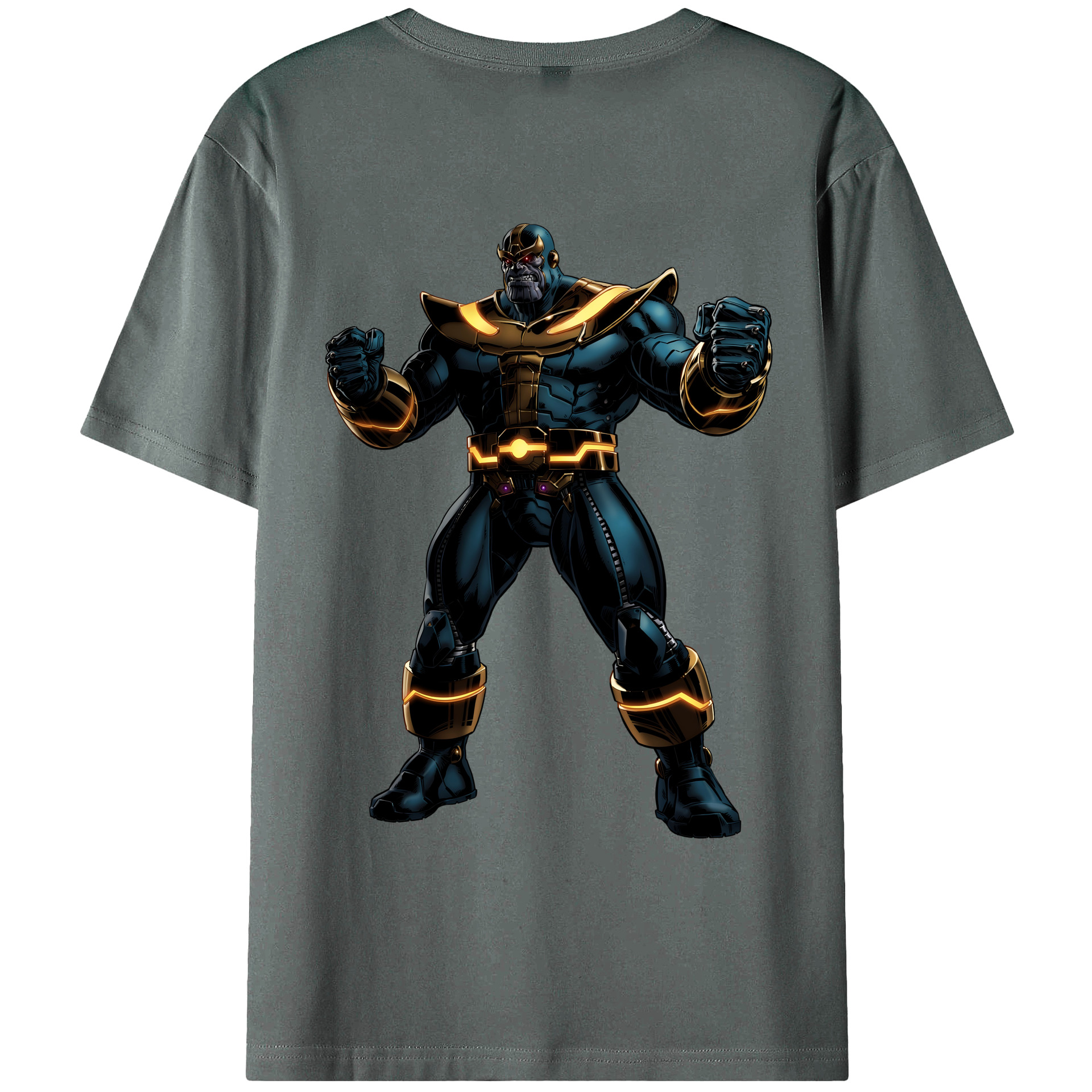 （画像用） アベンジャーズ The Avengers 綿100％ メンズ半袖Tシャツ（バックプリント） 通気性